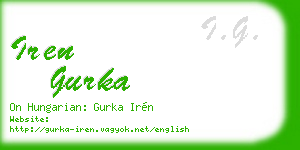iren gurka business card
